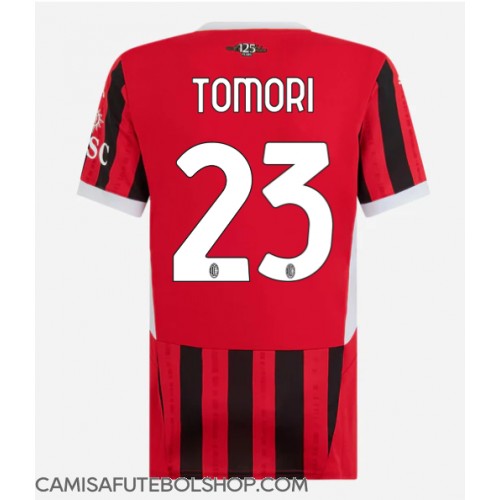 Camisa de time de futebol AC Milan Fikayo Tomori #23 Replicas 1º Equipamento Feminina 2024-25 Manga Curta